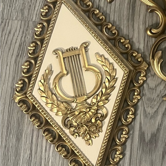 MCM Gold and Cream Wall Decor Set - Picture 5 of 7